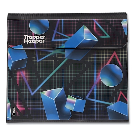 Mead Trapper Keeper 3-Ring Pocket Binder, 1 in. Capacity, 11.25 x 12.19, Shapes 260038CQ1-ECM